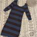 Free People Dresses | Free People Striped Rugby Dress | Color: Blue/Gray | Size: See Description