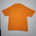 Adidas Shirts | Adidas Golf Polo Shirt Men's Orange Striped Short Sleeves 3 Button Size 2xl. | Color: Orange | Size: 2xlt