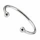 925 Sterling Silver Torque Cuff Bangle Bracelet 3 mm or 5 mm Thickness (5 mm thick solid bangle)