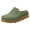 Pantoffel ROHDE "FOGGIA", Damen, Gr. 38, grün (grün, meliert), Filz, klassisch, Schuhe, Hausschuh, Schlappen, Clog, Homeslipper mit Profilsohle