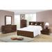 CDecor Home Furnishings Ardino Cappuccino 3-Piece Bedroom Set w/ Chest Wood in Brown | 47.25 H x 66 W x 89.25 D in | Wayfair 200496Q-S3C