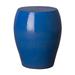 Bungalow Rose Clesha Ceramic Garden Stool Ceramic in Blue | 18 H x 15 W x 15 D in | Wayfair 226E2CA4761C4FF1952561E2A62F9681