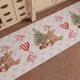 PETTI Artigiani Italiani - Teppich für Küche, Weihnachten, Läufer für Küche, rutschfest und waschbar, 52 x 140 cm, Design Bär 100% Made in Italy