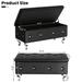 Storage Bench, Flip Top Entryway Bench Seat with Safety Hinge, Storage Chest with Padded Seat, Bed End Stool