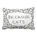 WinHome Decorative Because Cats Animal Cat Cartoon Retro Vintage Funny Patterned Custom Pillowcase Pillow Case Covers Size 20x30 inches Two Side