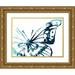 Vess June Erica 24x19 Gold Ornate Wood Framed with Double Matting Museum Art Print Titled - Butterfly Imprint V