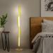 Brightech Callie LED Standing Floor Lamp - Brass