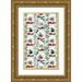 Barnes Victoria 16x24 Gold Ornate Wood Framed with Double Matting Museum Art Print Titled - Snow Globe Village Collection E