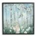 Stupell Industries White Flowers Blooming Forest Birch Trees Scenery Painting Black Framed Art Print Wall Art Design by Sally Swatland