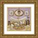 Tava Studios 20x20 Gold Ornate Wood Framed with Double Matting Museum Art Print Titled - Lavender Bath II