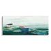 Stupell Industries Panoramic Ocean Waves Two Drifting Rowboats Scene Painting Gallery Wrapped Canvas Print Wall Art Design by Stacy Gresell