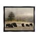 Stupell Industries Grazing Bison Rural Grassland Meadow Panoramic Scene Photograph Jet Black Floating Framed Canvas Print Wall Art Design by Danita Delimont