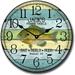 Fishing 3 Wall Clock | Beautiful Color Silent Mechanism Made in USA