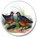 Designart Ancient Birds In The Wild VII Traditional Circle Metal Wall Art 29x29 - Disc of 29