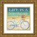 Coulter Cynthia 15x15 Gold Ornate Wood Framed with Double Matting Museum Art Print Titled - Beautiful Ride I