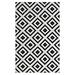 Ergode Alika Abstract Diamond Trellis 5x8 Area Rug - Black and White