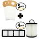 15 Replacement Eureka AirSpeed AS Vacuum Bags 4 DCF-21 Dust Cup Filter & 4 EF-6 HEPA Filter - Compatible Eureka AS Vacuum Bag DCF-21 Filter & EF-6 Filter