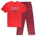 Men's Red Washington Capitals Big & Tall T-Shirt Pajama Pants Sleep Set