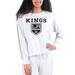 Women's Concepts Sport Cream/Gray Los Angeles Kings Pendant French Terry Long Sleeve Top