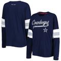 Women's Tommy Hilfiger Navy Dallas Cowboys Justine Long Sleeve Tunic T-Shirt