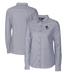 Women's Cutter & Buck Charcoal Delaware Fightin' Blue Hens Oxford Stretch Long Sleeve Button-Up Shirt