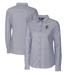 Women's Cutter & Buck Charcoal Grambling Tigers Oxford Stretch Long Sleeve Button-Up Shirt