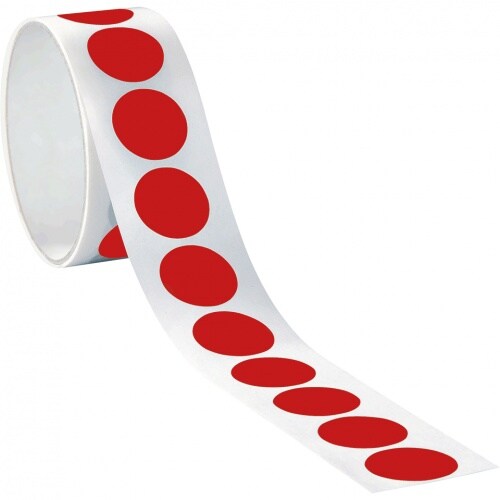Aufkleber I Markierungspunkt, blanko, rot, Folie, selbstklebend, Ø 50mm, 100/Rolle Image