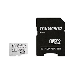 Transcend High Endurance microSDHC-Karte 32 GB Class 10 inkl. SD-Adapter TS32GUSDHC10V Image