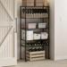 Furinno Wayar 5-Tier Metal Storage Shelf Rack for Kitchen Garage Restaurant and Office 30 x 14 x 60 Black