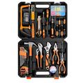 Home Tool Kit with Toolbox Storage Case 148 Pieces General Household Basic Tool Set with Toolbox Storage Case for DIY Projects Home Repair