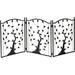 Freestanding Metal Folding Pet Gate Large Portable Panels for Dog & Cat Security Foldable Enclosure Gates for Puppies Indoor & Outdoor Safety for Pets Tree of Life Tri-Fold Fence