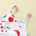 Aayomet Baby Bodysuit Sets Baby Rompers Baby Girls Knit Striped Polka Dot Romper Cute Strap Sleeveless Jumpsuit Bodysuit Pink 4-5 Years