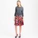 J. Crew Skirts | J. Crew Collection Metallic Floral Jacquard Skirt | Color: Purple/Silver | Size: 12