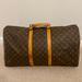 Louis Vuitton Bags | Louis Vuitton Monogram Keepall 55 With Lv Lock And Key | Color: Brown/Tan | Size: Keepall 55