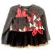 Disney Shirts & Tops | Disney Minnie Mouse Shirt Gray With Black Tulle Bottom Size 18-24 Months | Color: Black/Gray | Size: 18-24mb