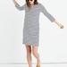 Madewell Dresses | Madewell Mini Striped Long Sleeved Dress Blue Size Small | Color: Blue/Cream | Size: S