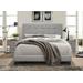 Priscilla Queen Upholstered Button Tufted Panel Bed With 2 Nightstands in Grey - CasePiece USA C80061-511