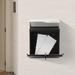 OUKANING Locking Wall Mounted Mail Box Steel in Black | 14.56 H x 14.56 W x 4.25 D in | Wayfair OUKL32