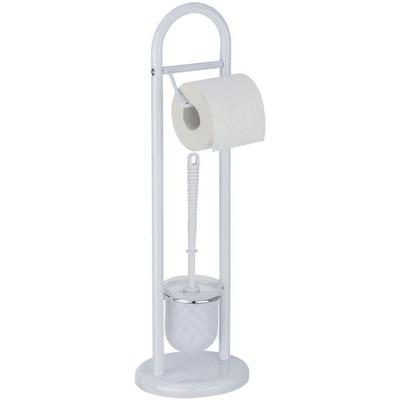Stand WC-Garnitur »Siena Weiß« weiß, Wenko, 19x63 cm