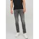 Slim-fit-Jeans JACK & JONES "JJ JJIGLENN JJORIGINAL" Gr. 30, Länge 34, grau (grey denim) Herren Jeans Slim Fit