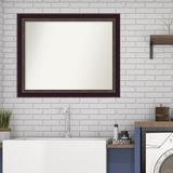 Red Barrel Studio® Signore Bronze Wood 28.25 x 22.25 in. Bathroom Vanity Non-Beveled Wall Mirror Wood in Brown | 26.25 H x 32.25 W in | Wayfair