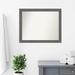Latitude Run® Rustic Plank Grey Narrow 21.5 in. x 27.5 in. Bathroom Vanity Non-Beveled Wall Mirror Plastic | 25.5 H x 31.5 W in | Wayfair