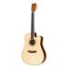 Zager Full Size ZAD50CE Solid Spruce/Mahogany Acoustic Electric Guitar - Natural Finish