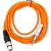 Seismic Audio SATRXL-F6 Orange 6 XLR Female to TRS Patch Cable