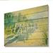 August Grove® Pastel Cows in Farm Landscape II - Unframed Painting on Wood in Brown/Gray/Green | 8 H x 12 W x 1 D in | Wayfair