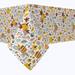 Gracie Oaks Fabric Textile Products, Inc. Square Tablecloth, 100% Cotton, Pumpkin Décor Cotton in Gray/Orange | 52 W x 52 D in | Wayfair