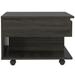 22" Carbon Espresso Manufactured Wood Rectangular Coffee Table With Drawer - 15.3" H x 21.6" W x 19.6" D