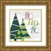 Kimberly Allen 15x15 Gold Ornate Wood Framed with Double Matting Museum Art Print Titled - Ho Ho Ho Trees