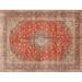 Ahgly Company Indoor Rectangle Traditional Red Medallion Area Rugs 2 x 4