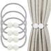 Strong Magnetic Curtain Tiebacks | 4 Pack | Decorative Curtain Holdbacks for Window DÃ©cor